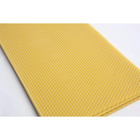 Natural beeswax sheets for beekeeping frames and candles